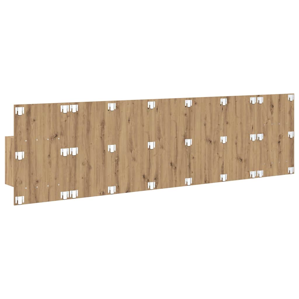 Cabecero con Mueble 3 pcs Roble artesanal Madera de ingeniería