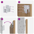 Cabecero con Mueble 3 pcs Roble artesanal Madera de ingeniería