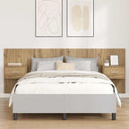 Cabecero con Mueble 3 pcs Roble artesanal Madera de ingeniería