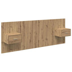 Cabecero con Mueble 3 pcs Roble artesanal Madera de ingeniería
