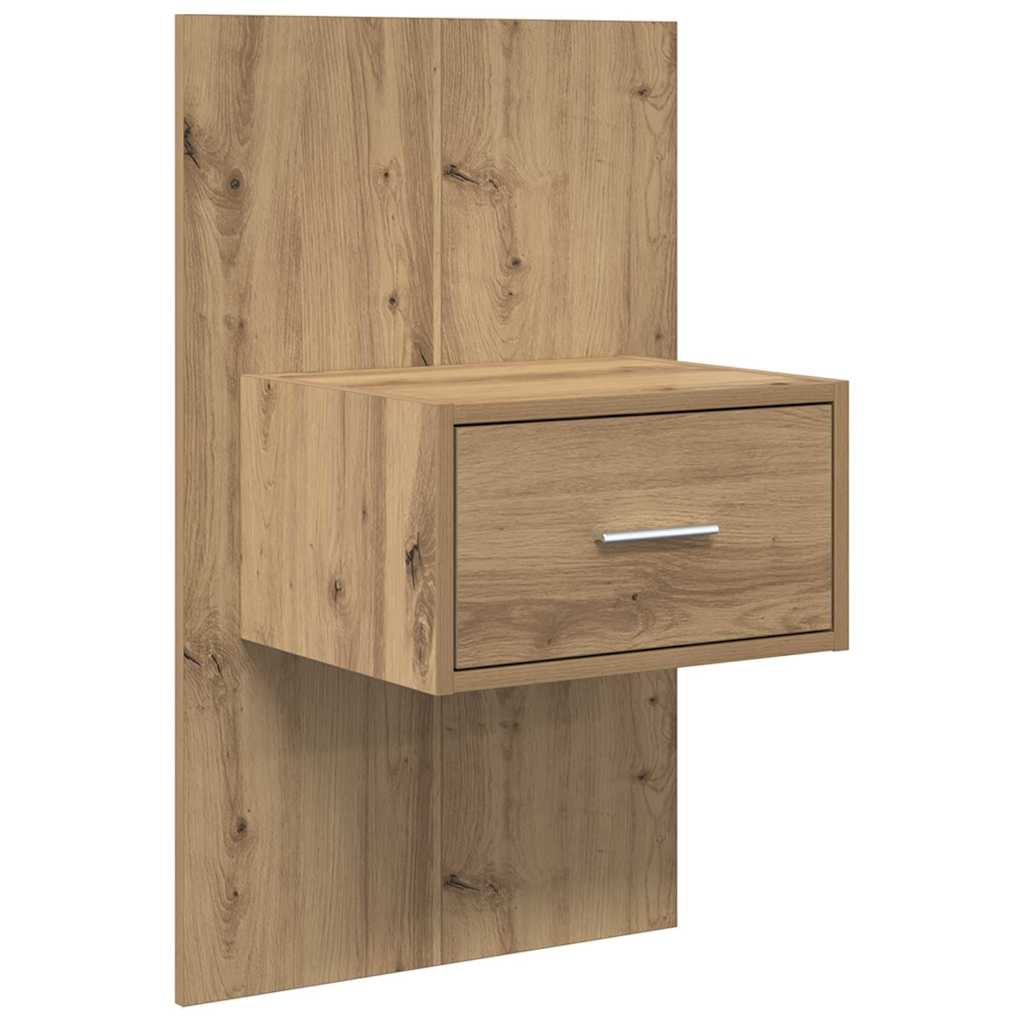 Cabecero con Mueble 3 pcs Roble artesanal Madera de ingeniería