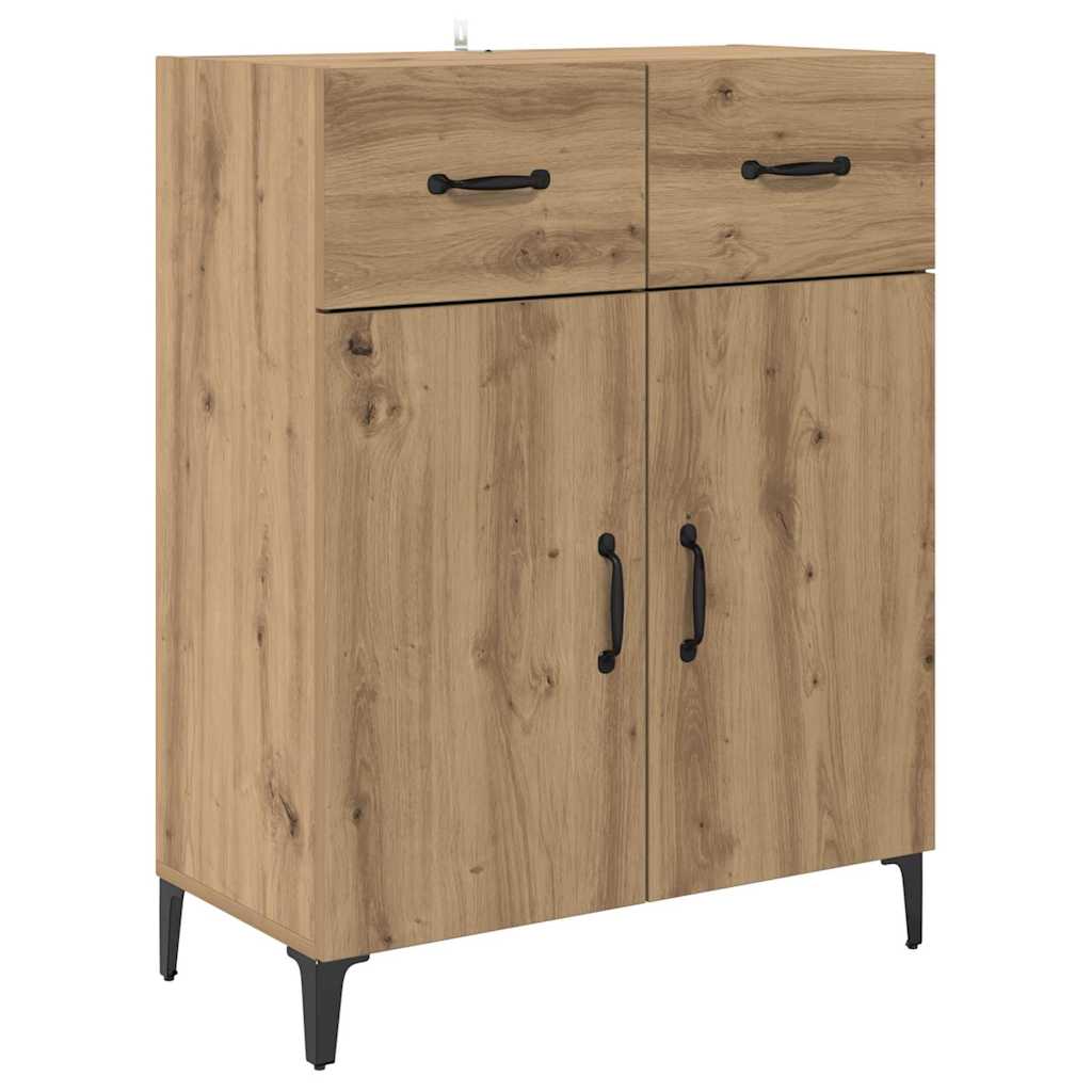 Aparador alto con cajón Roble artesanal 69,5 x 34 x 180 cm