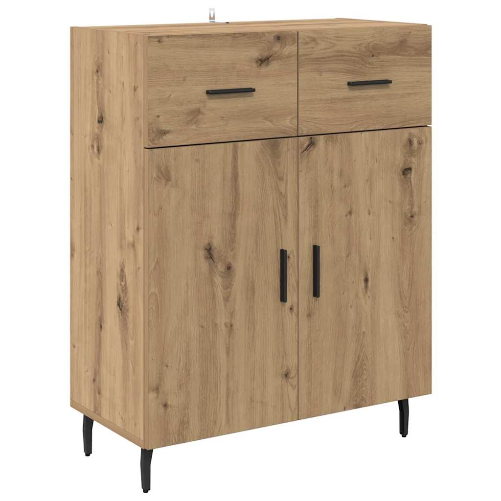 Aparador alto con cajón Roble artesanal 69,5 x 34 x 180 cm