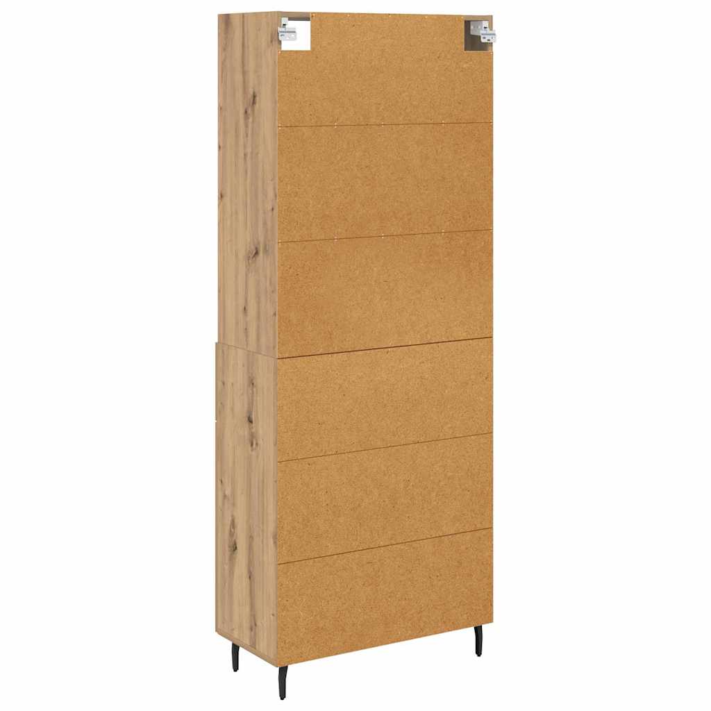 Aparador alto con cajón Roble artesanal 69,5 x 34 x 180 cm