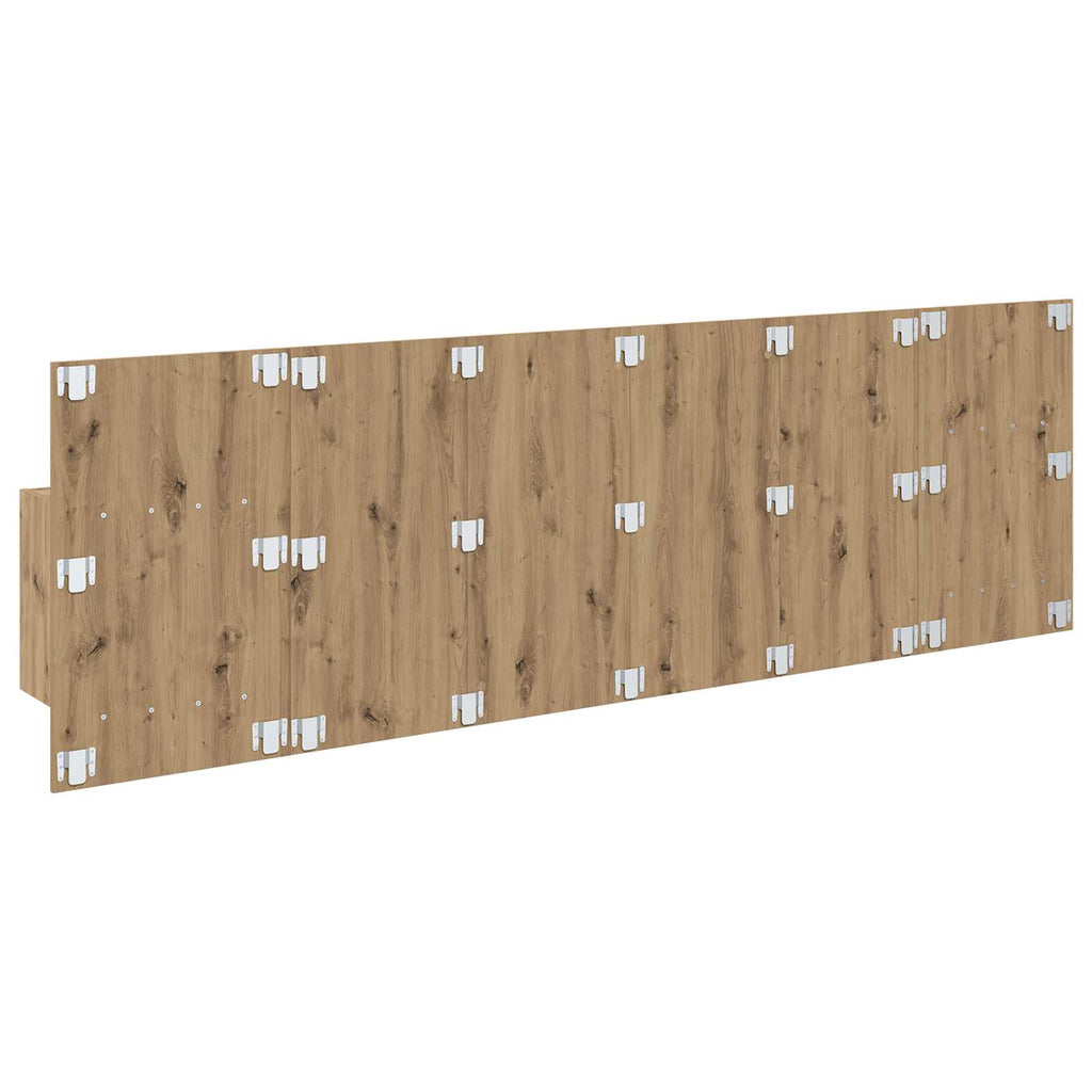 Cabecero con Mueble 3 pcs Roble artesanal Madera de ingeniería