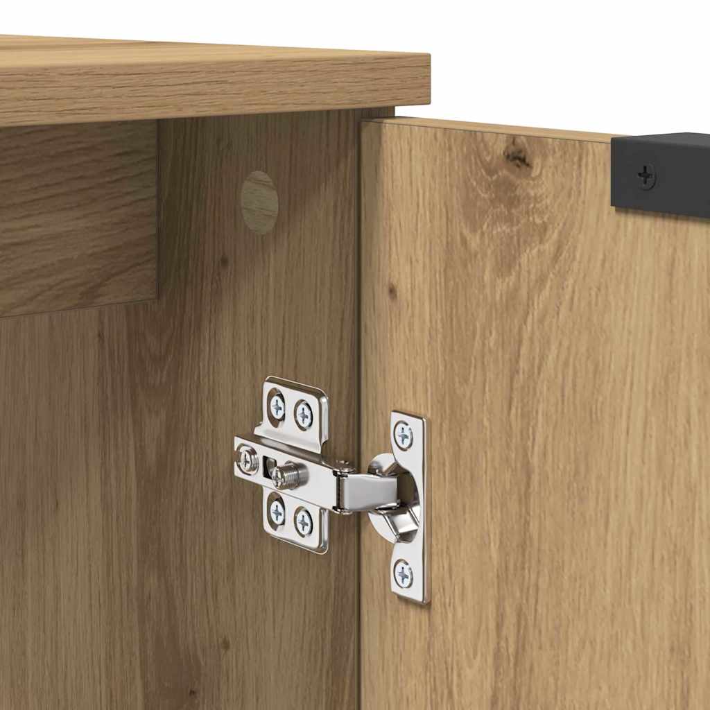 Juego de Muebles de Baño Roble artesanal Madera de ingeniería