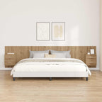 Cabecero con Mueble 3 pcs Roble artesanal Madera de ingeniería