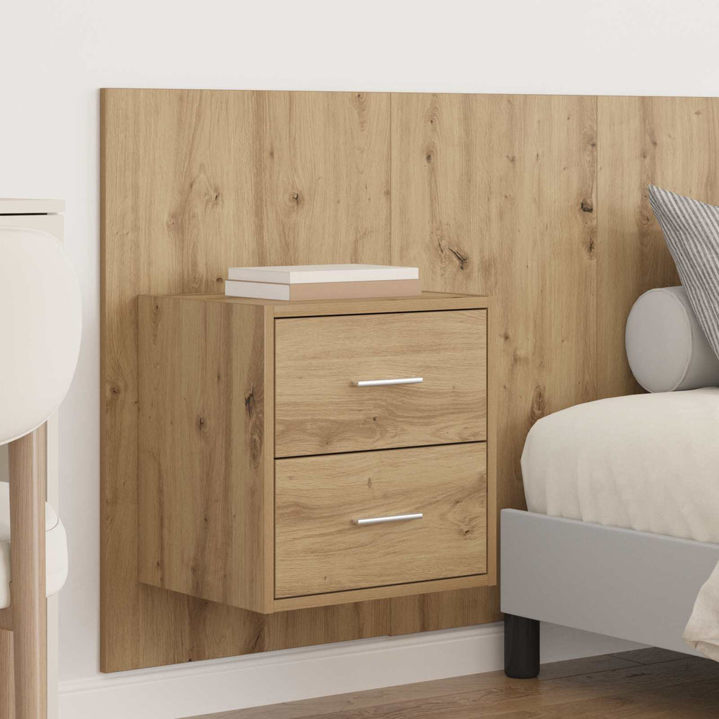 Cabecero con Mueble 3 pcs Roble artesanal Madera de ingeniería