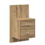 Cabecero con Mueble 3 pcs Roble artesanal Madera de ingeniería