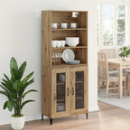 Aparador alto Roble artesanal 69,5 x 34 x 180 cm