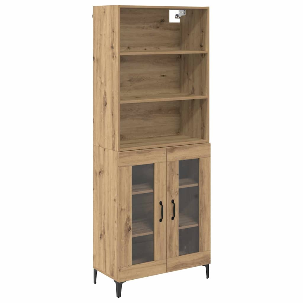 Aparador alto Roble artesanal 69,5 x 34 x 180 cm