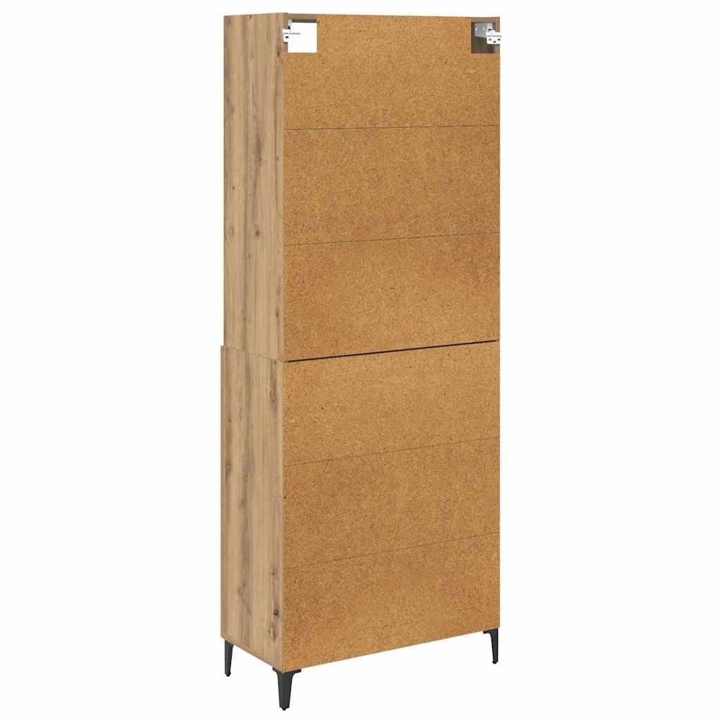 Aparador alto Roble artesanal 69,5 x 34 x 180 cm