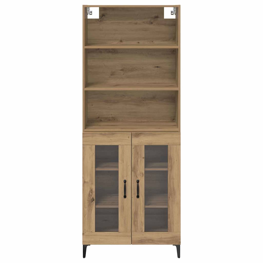 Aparador alto Roble artesanal 69,5 x 34 x 180 cm