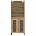 Aparador alto Roble artesanal 69,5 x 34 x 180 cm