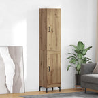 Aparador alto Roble artesanal 69,5 x 34 x 180 cm