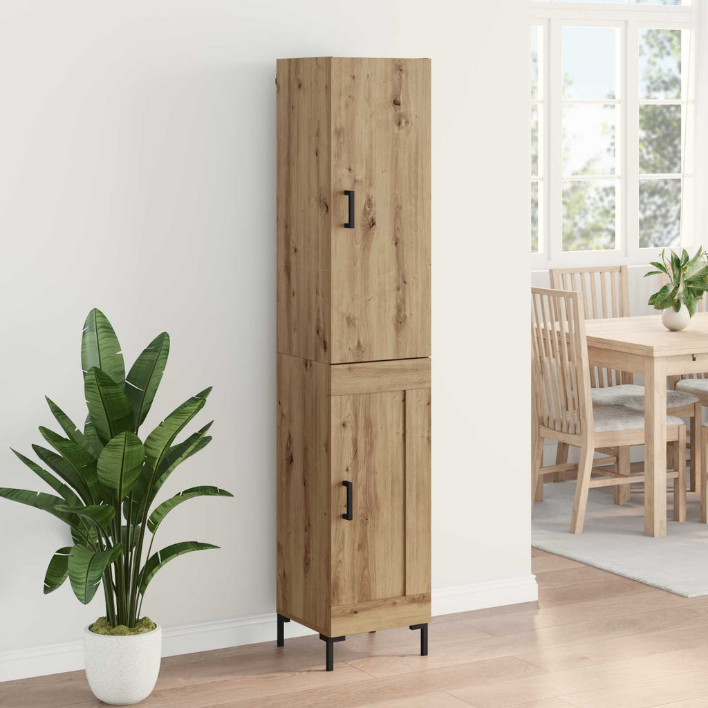 Aparador alto Roble artesanal 69,5 x 34 x 180 cm