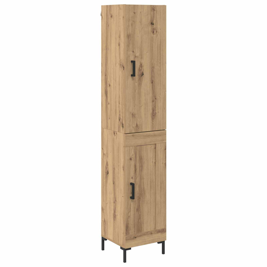 Aparador alto Roble artesanal 69,5 x 34 x 180 cm