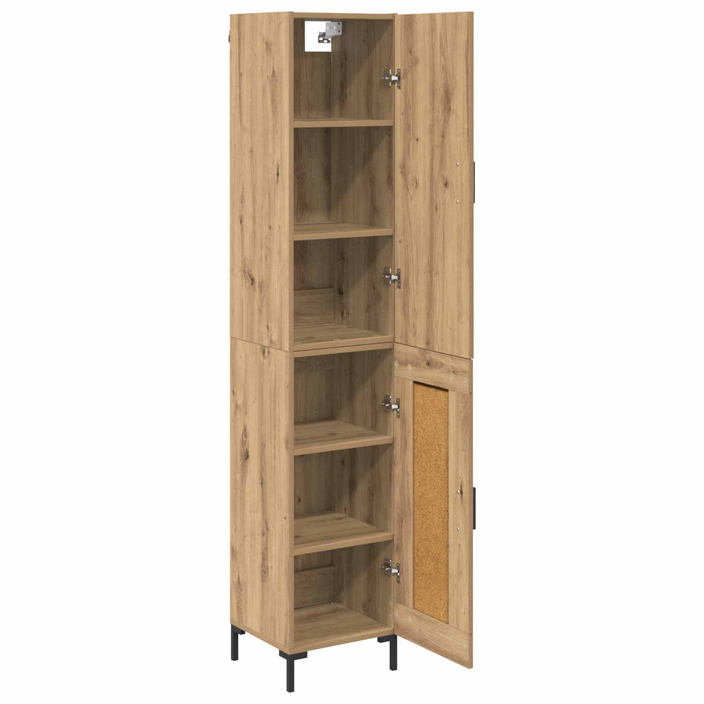 Aparador alto Roble artesanal 69,5 x 34 x 180 cm