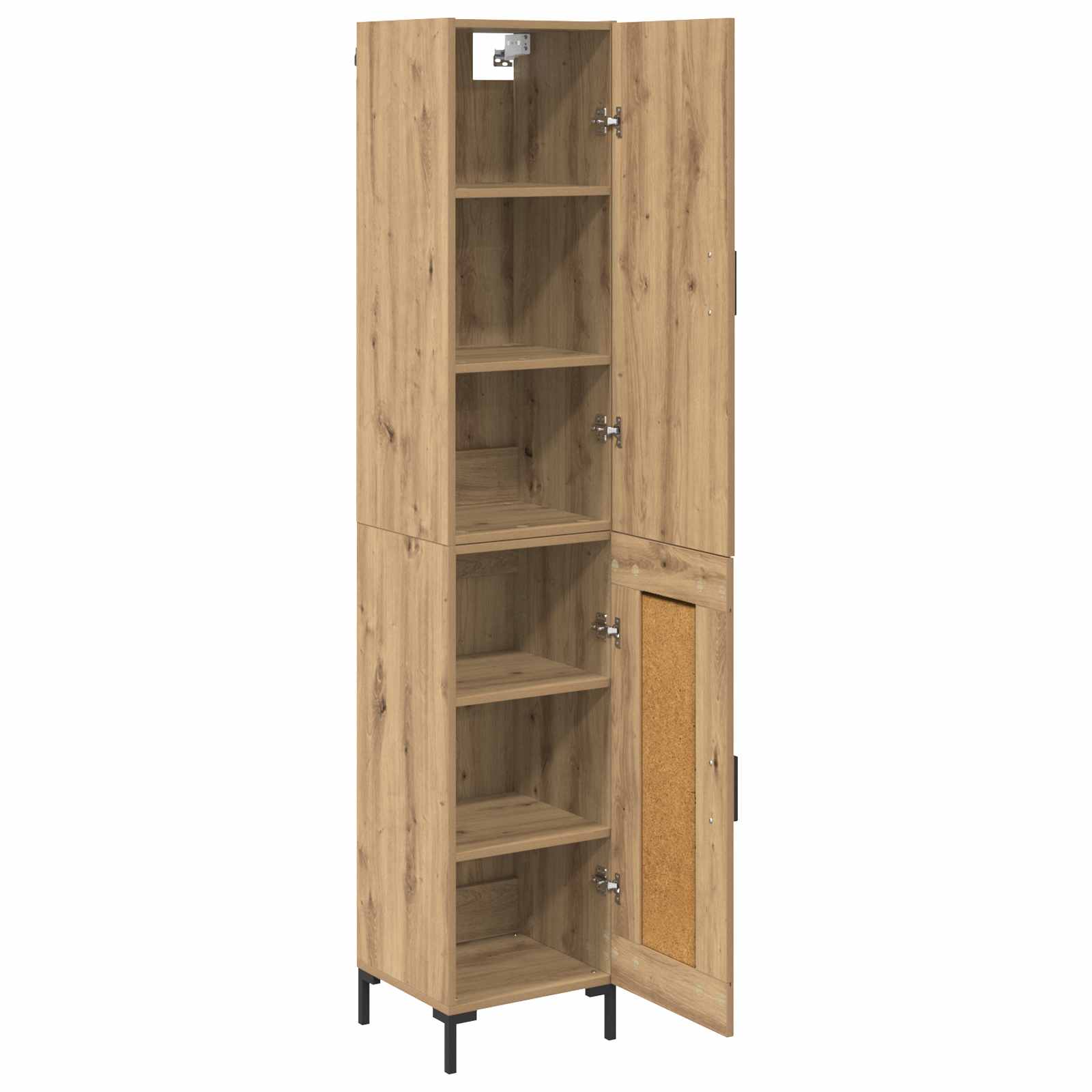 Aparador alto Roble artesanal 69,5 x 34 x 180 cm