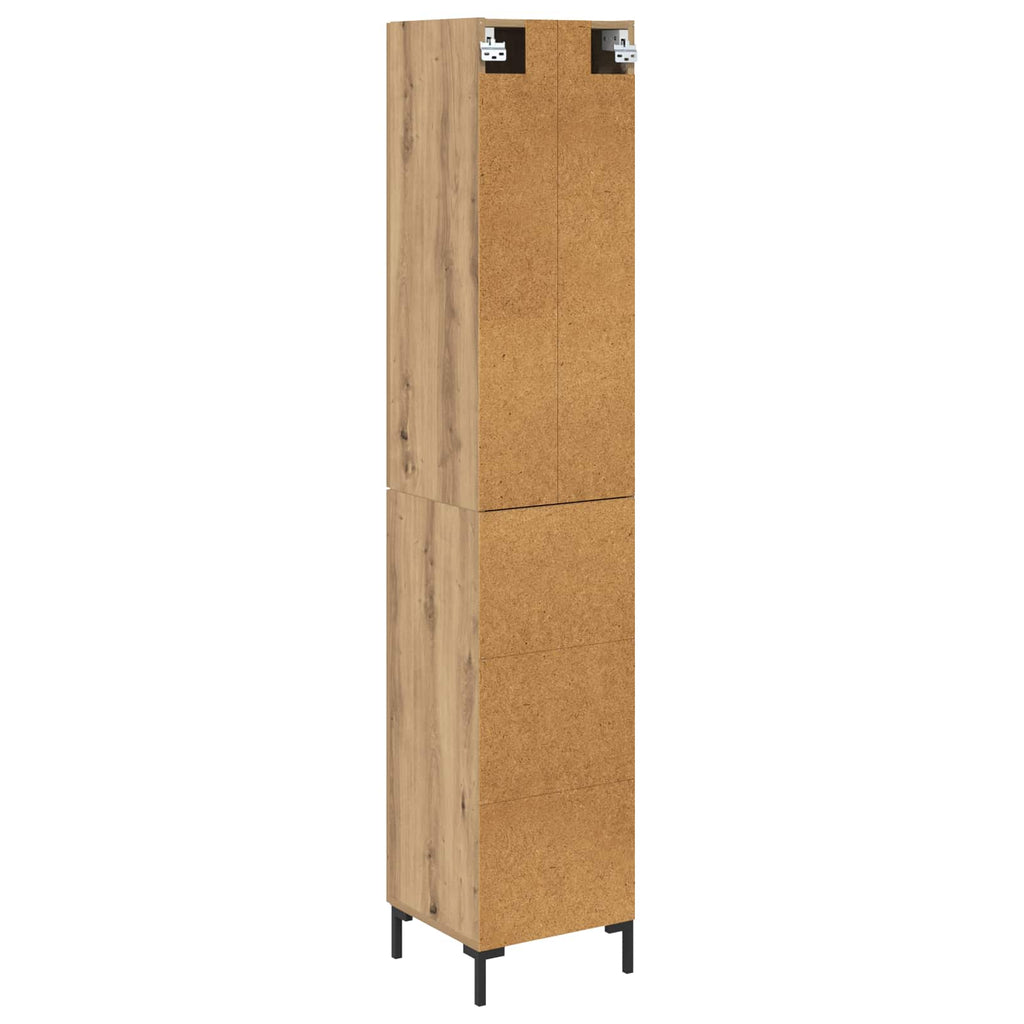 Aparador alto Roble artesanal 69,5 x 34 x 180 cm
