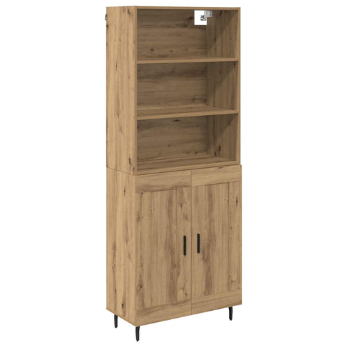 Aparador alto Roble artesanal 69,5 x 34 x 180 cm