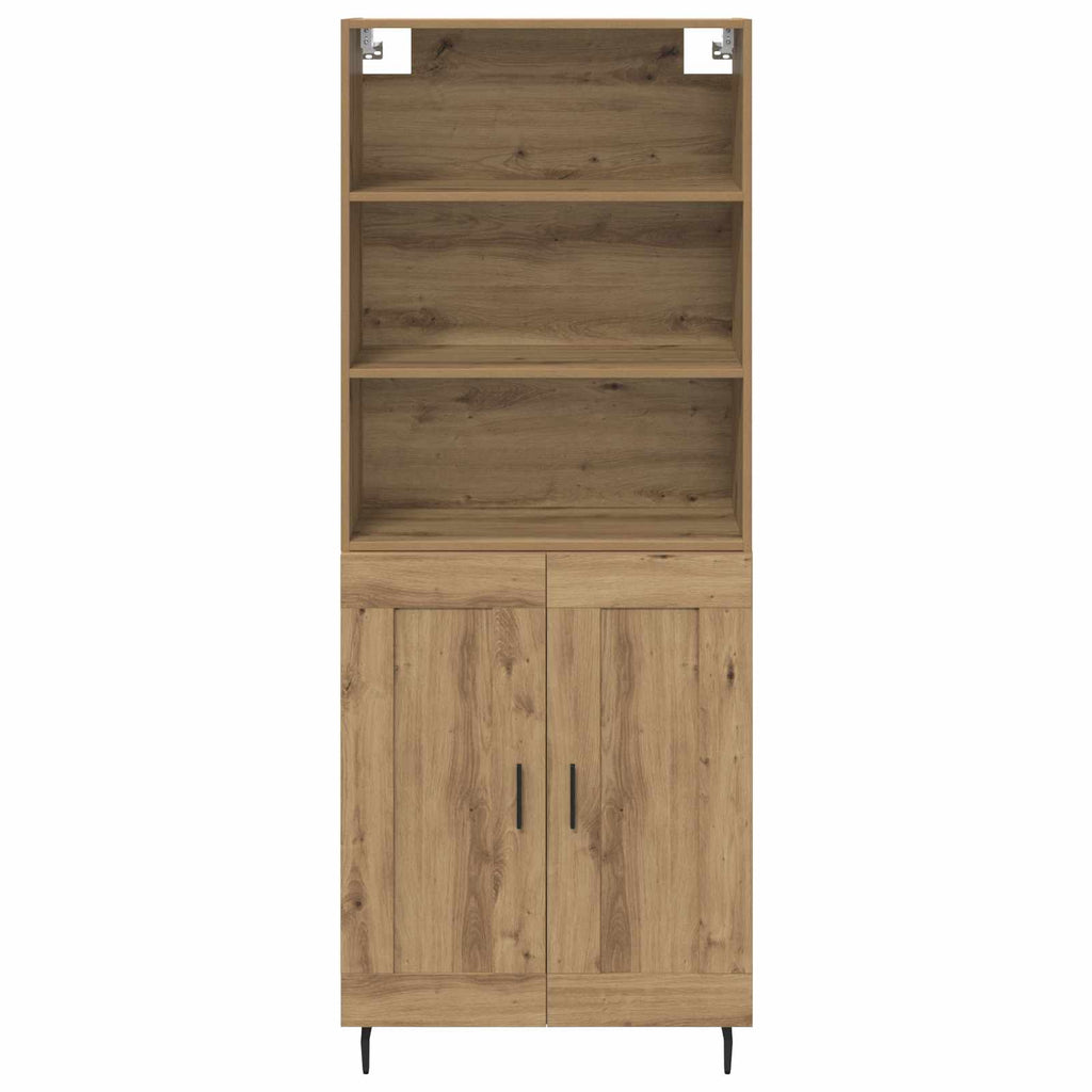 Aparador alto Roble artesanal 69,5 x 34 x 180 cm