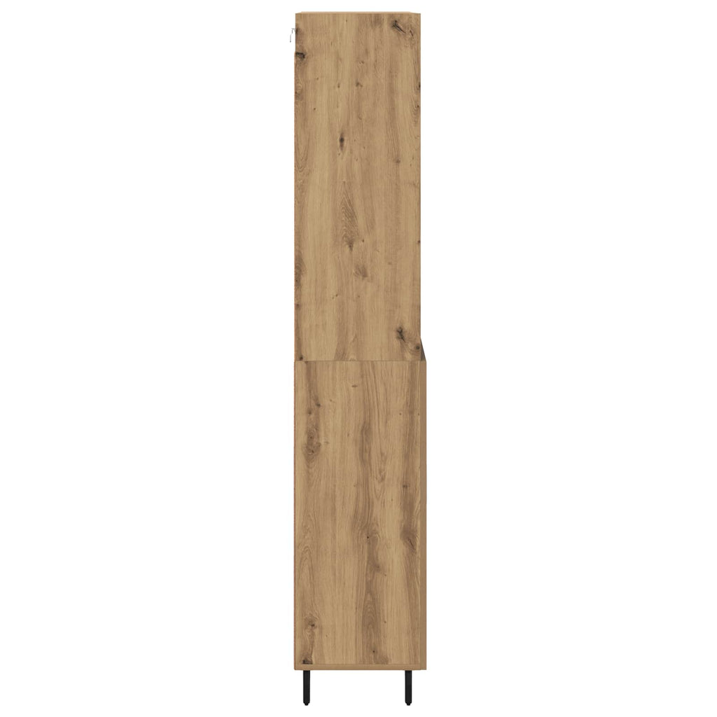 Aparador alto con cajón Roble artesanal 69,5 x 34 x 180 cm