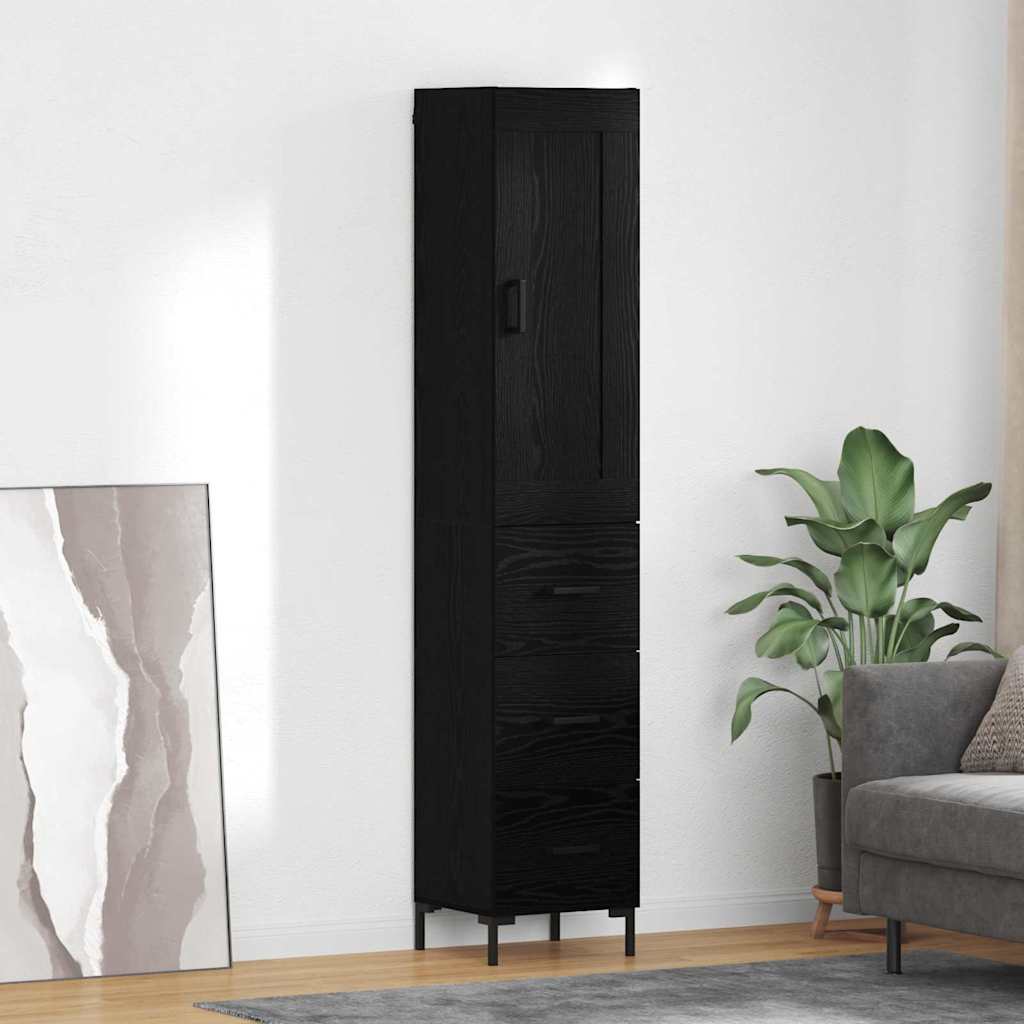 Old Wooden Pantry 34.5 x 34 x 180 cm Plywood
