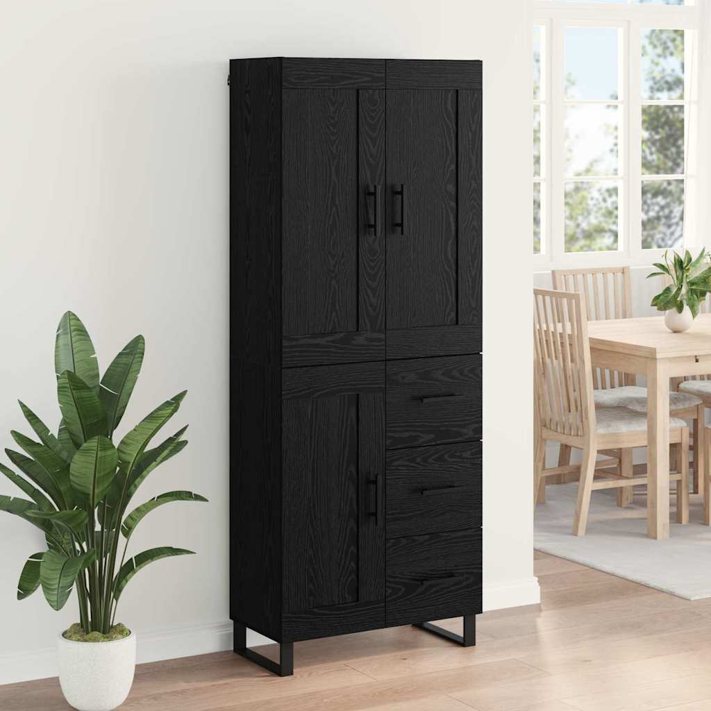 Aparador alto con cajón Madera vieja 69,5 x 34 x 180 cm