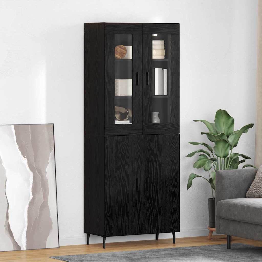 Aparador alto 2 pcs Madera envejecida