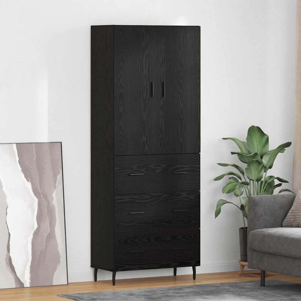 Aparador alto 2 pcs Madera envejecida