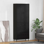 Aparador alto 2 pcs Madera envejecida