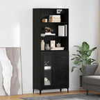 Aparador alto Roble Negro 69,5 x 34 x 180 cm