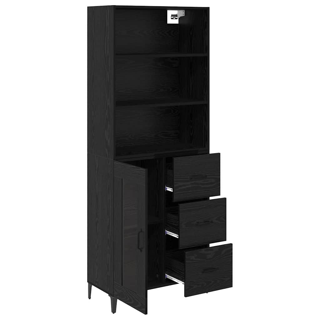 Aparador alto Roble Negro 69,5 x 34 x 180 cm