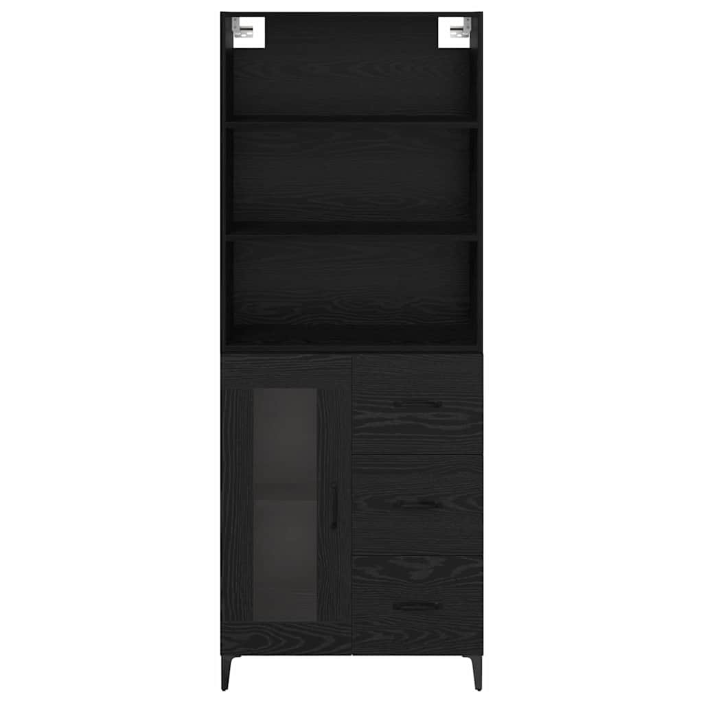 Aparador alto Roble Negro 69,5 x 34 x 180 cm