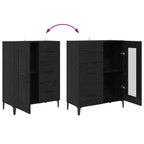 Aparador alto Roble Negro 69,5 x 34 x 180 cm