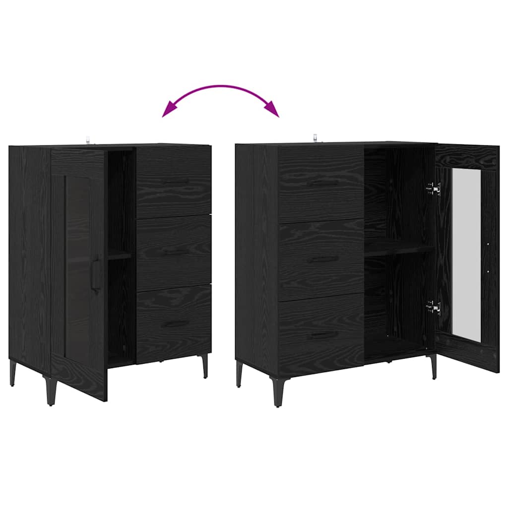 Aparador alto Roble Negro 69,5 x 34 x 180 cm