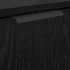 Juego de Muebles de Baño 3 pcs Roble Negro Madera de ingeniería
