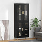 Aparador alto con cajón Madera envejecida 69,5 x 34 x 180 cm