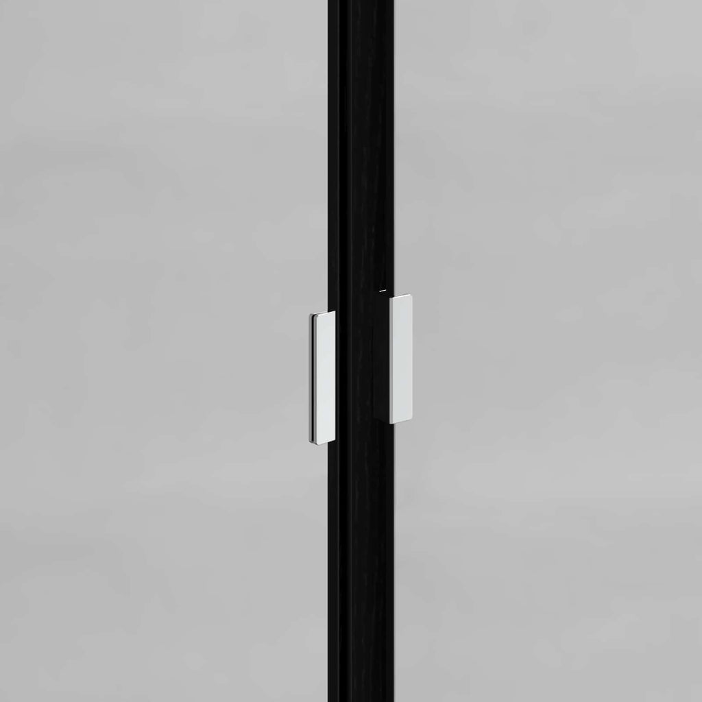 Juego de muebles de baño 5 pcs Roble Negro Madera de ingeniería