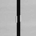 Juego de muebles de baño 5 pcs Roble Negro Madera de ingeniería