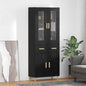 Tall Sideboard with Drawer, Antique Wood, 69.5 x 34 x 180 cm