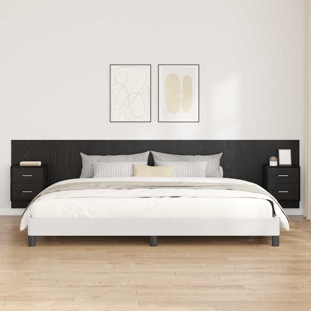 Cabecero con Mueble 3 pcs Roble artesanal Madera de ingeniería