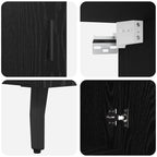 Aparador alto Roble Negro 69,5 x 34 x 180 cm
