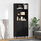 Aparador alto Roble Negro 69,5 x 34 x 180 cm