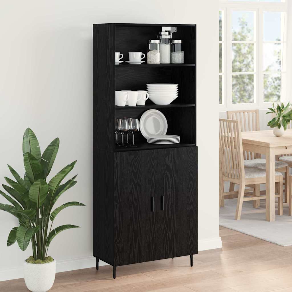 Aparador alto Roble Negro 69,5 x 34 x 180 cm