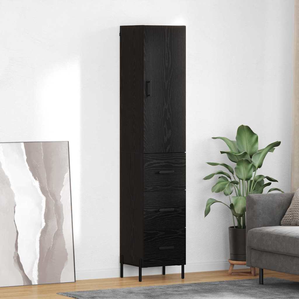 Old Wooden Pantry 34.5 x 34 x 180 cm Plywood