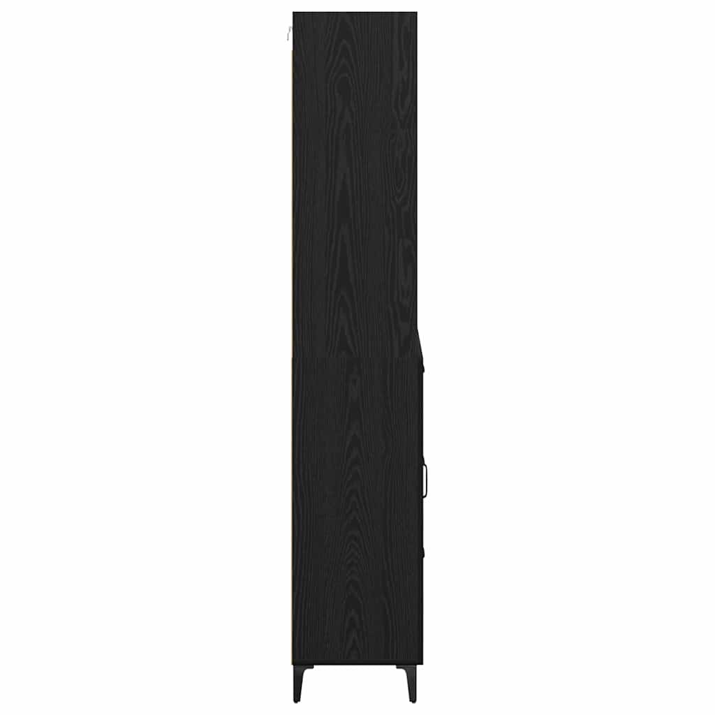 Aparador alto con cajón Roble Negro 69,5 x 34 x 180 cm