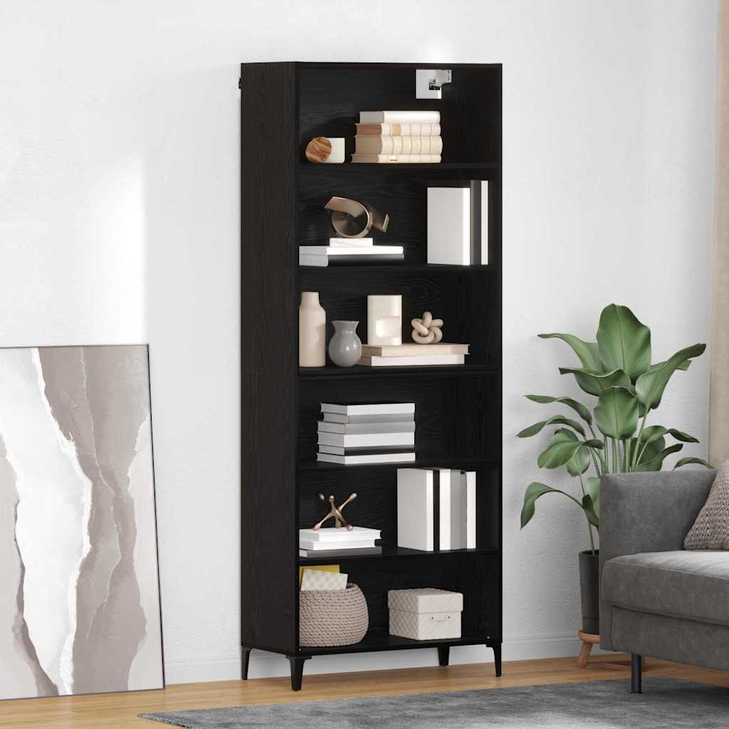 Aparador alto Roble Negro 69,5 x 34 x 180 cm