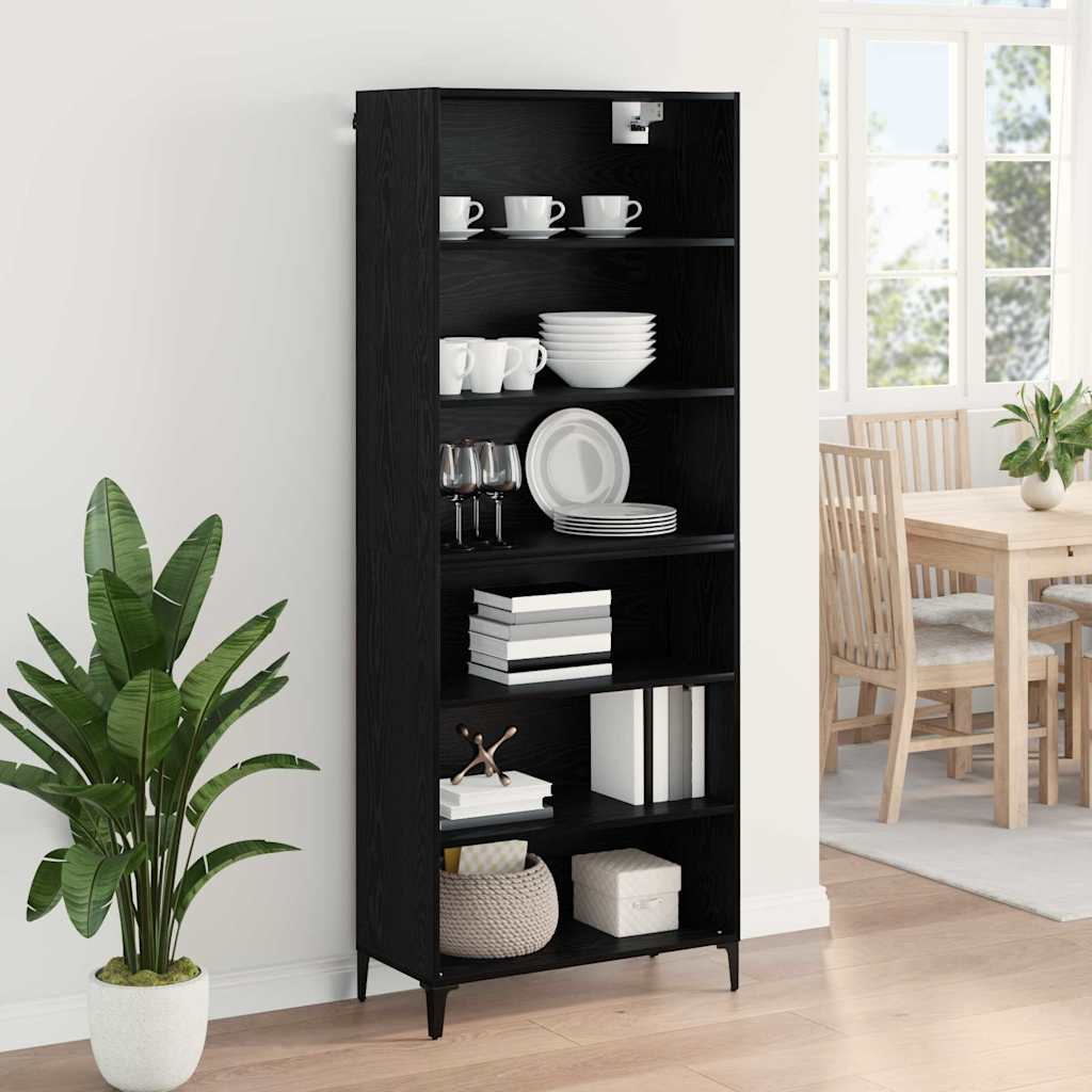 Aparador alto Roble Negro 69,5 x 34 x 180 cm